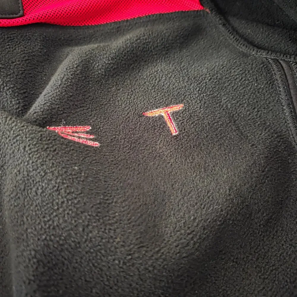 Tesla Corporate Softshell Full-Zip Black/Red Jacket Size Medium